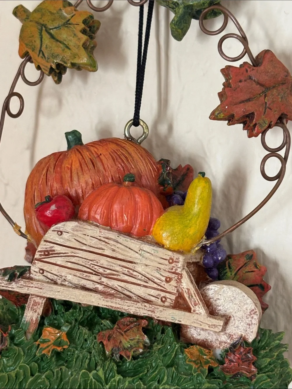 Autumn Harvest Pumpkin Wind Chime Wall Decor - Fall Colors